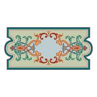 Vintage floral classic calligraphic retro vignette scroll frames ornamental design elements black set isolated vector