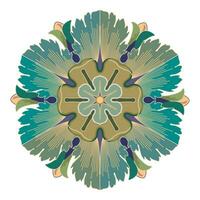 Decorative Mandala Ornamental round pattern isolated on white background vector