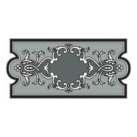 Vintage floral classic calligraphic retro vignette scroll frames ornamental design elements black set isolated vector