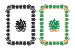 Vintage traditional realistic frames set on white background isolated vector illustration