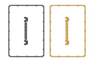 Vintage traditional realistic frames set on white background isolated vector illustration