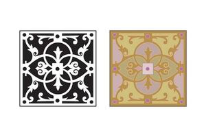 Vintage floral calligraphic floral vignette scroll corners ornamental design elements black set isolated vector