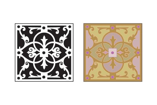 Vintage floral calligraphic floral vignette scroll corners ornamental design elements black set isolated vector