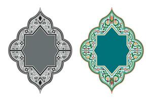Vintage floral calligraphic floral vignette scroll corners ornamental design elements black and color set isolated vector