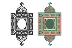 Vintage floral classic calligraphic retro vignette scroll frames ornamental design elements black set isolated vector