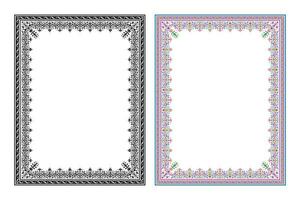 Vintage traditional realistic frames set on white background isolated vector illustration
