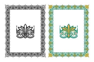 Vintage traditional realistic frames set on white background isolated vector illustration