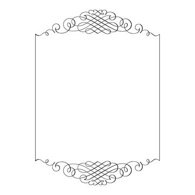 Vintage forged floral classic calligraphic retro vignette scroll frames ornamental design elements black set isolated vector