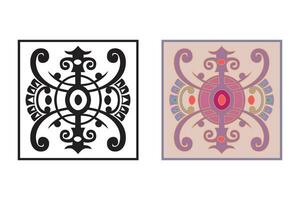 Vintage floral calligraphic floral vignette scroll corners ornamental design elements black set isolated vector