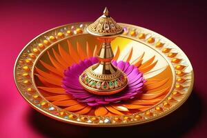 AI generated Gudi Padwa Ensemble Diverse Items for Maharashtrian New Year photo