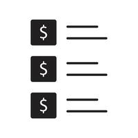 Accounting set of web icons in line style. Accounting and audit icons for web and mobile app. Containing finance report and invoice, tax return, accounting, auditing, inspection.black fill icon, ... vector