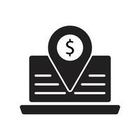 Accounting set of web icons in line style. Accounting and audit icons for web and mobile app. Containing finance report and invoice, tax return, accounting, auditing, inspection.black fill icon, ... vector