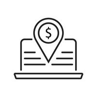 Accounting set of web icons in line style. Accounting and audit icons for web and mobile app. Containing finance report and audit, invoice, tax return, accounting, auditing, inspection. Editable Line vector