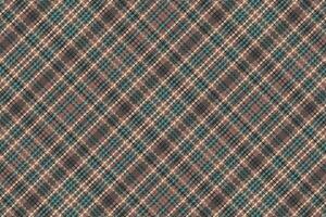 Tartan plaid pattern with texture and retro color. vector