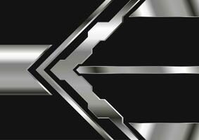 Black and grey metallic arrows abstract technology background vector