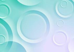 Blue pink geometric tech background with glossy circles vector