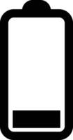 Battery icon in flat design. isolated on transparent background. battery charge level smartphone battery level indicator Concept power, energy, elements sign symbol. Vector for apps and website