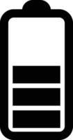 Battery icon in flat design. isolated on transparent background. battery charge level smartphone battery level indicator Concept power, energy, elements sign symbol. Vector for apps and website