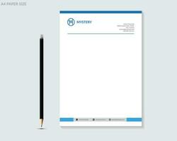 Creative and Clean Letterhead. Corporate modern Letterhead design. vector