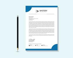 Creative and Clean Letterhead. Corporate modern Letterhead design. vector