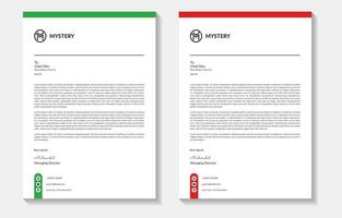 Creative and Clean Letterhead. Corporate modern Letterhead design. vector
