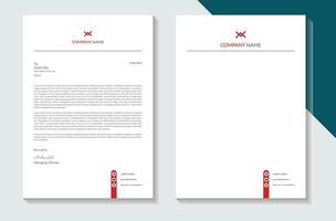 Creative and Clean Letterhead. Corporate modern Letterhead design. vector