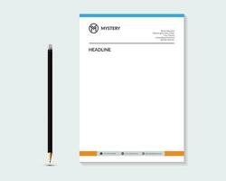 Creative and Clean Letterhead. Corporate modern Letterhead design. vector