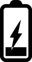 Battery icon in flat design. isolated on transparent background. battery charge level smartphone battery level indicator Concept power, energy, elements sign symbol. Vector for apps and website