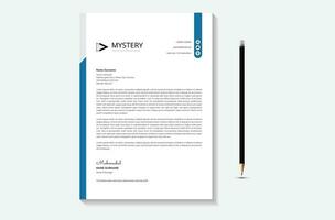 Creative and Clean Letterhead. Corporate modern Letterhead design. vector