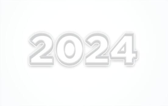 contento nuevo año 2024 diseño, vistoso número 2024 vector, 2024 oro 3d, contento nuevo año 2024, nuevo año 2024. vector