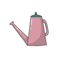 hand drawn watering can . doodle style isolated vector