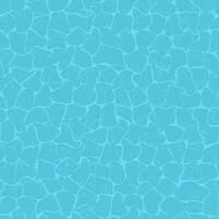Water ripple top view texture seamless pattern design. Sun light reflection swimming pool, ocean, and sea background vector