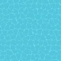 Water ripple top view texture seamless pattern design. Sun light reflection swimming pool, ocean, and sea background vector