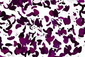 Fondo de vector violeta claro con formas abstractas.