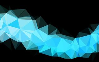 Light BLUE vector blurry triangle template.