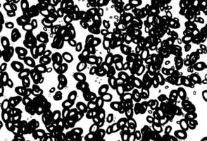 Black and white vector template with circles.