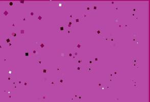 Light Purple vector background with triangles, circles, cubes.