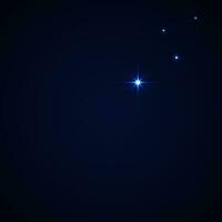 Shining stars in night blue background. Stars on dark blue sky. Vector illustration