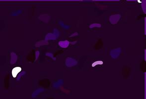 Light Purple vector template with memphis shapes.