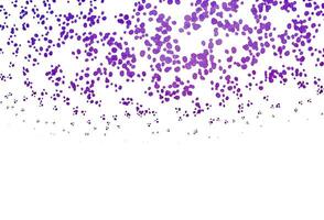 Light Purple vector pattern with bubble shapes.