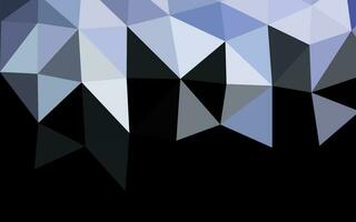 Dark BLUE vector polygonal background.