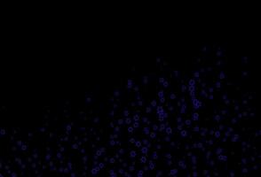 Dark Purple vector background with colored stars.