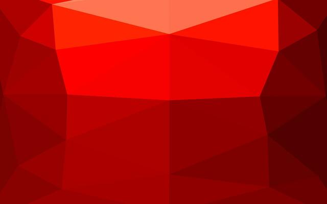 Light Red vector shining triangular pattern.