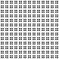 Seamless geometric pattern. Black square on white background. Simple repeat ornament. Vector illustration