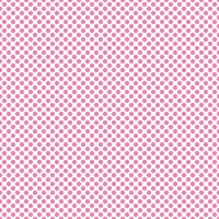 Seamless geometric pattern. Pink circle on white background. Simple repeat ornament. Vector illustration