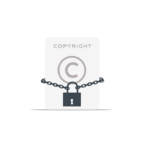 copyright symbol with chain png