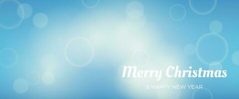 Bokeh background with New Year inscription vector