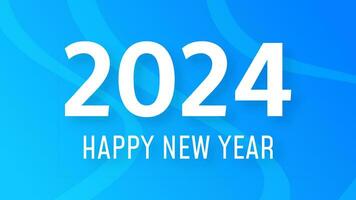 2024 Happy New Year on colorful background vector