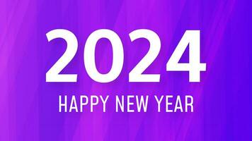 2024 Happy New Year on colorful background vector