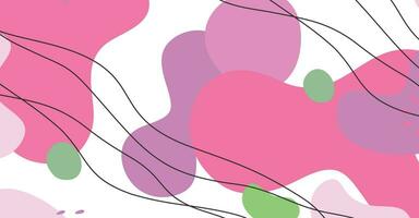 Abstract background various shapes and doodle objects pastel color vector